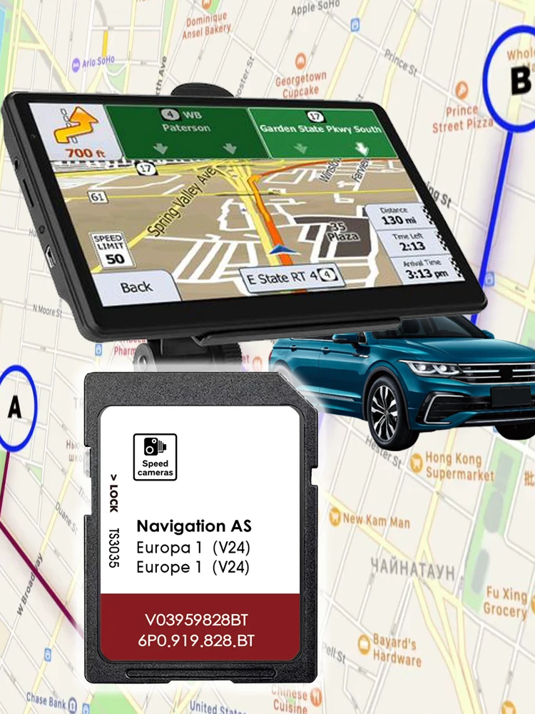 Für Seat Leon Sat Nav Update UK Europa V24 2026 Navigations-32GB-SD-Kartenkarte Navi-System AS