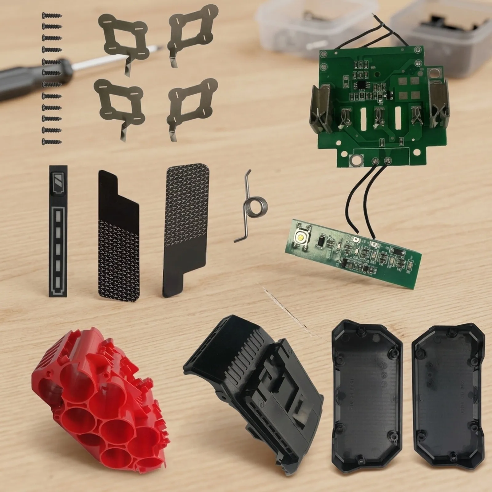 Replace Old or Non working PCB Board 10x21700 BAT618 Battery Plastic Case for Bosch 18V and Reliable Replace Old