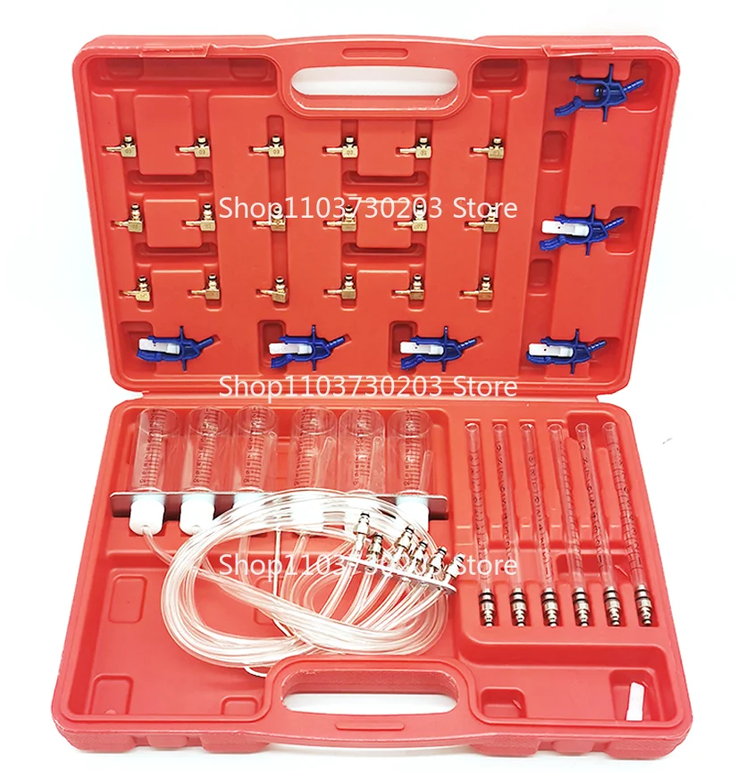 

New Diesel Injector Flow Meter Test Kit Common Rail Adaptor Fuel Tester Set