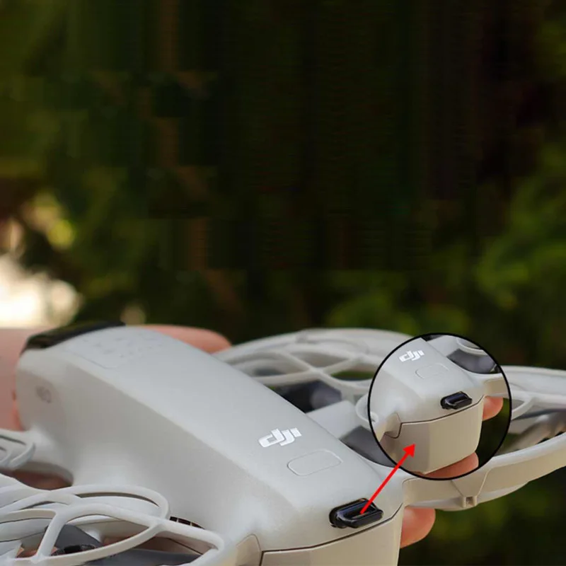 ل DJI Neo بطارية ميناء الغبار التوصيل يده الطائرة بدون طيار سيليكون شحن ميناء الغبار والرطوبة غطاء للحماية الملحقات