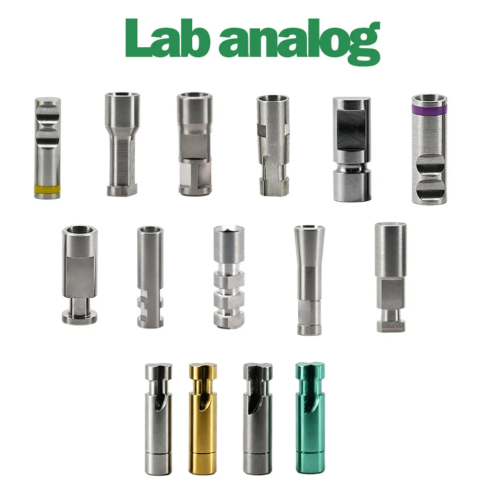 10 Pcs Dental Implant Lab Analogs Compatible with ITI Dentium Osstem Adin Nobel Megagen Neo MIS Working Model Replica Lab Supply