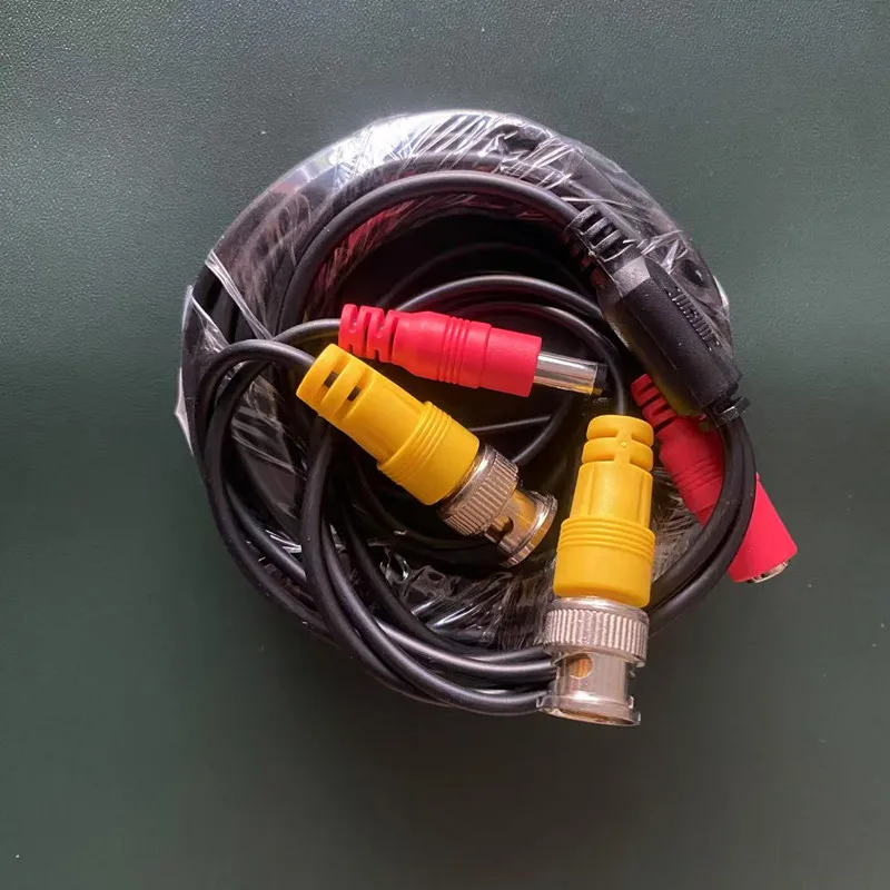 5-30m bnc + conector dc 2 em 1 bnc cctv cabo externo cabo de alimentação de vídeo coaxial para sistema dvr câmera de vigilância de segurança