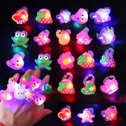 10PCS Glowing Ring Bracelet Toy Kids Gift Birthday Party Favor Gift Wedding Guest Giveaways Carnival Christmas Gift Child Pinata