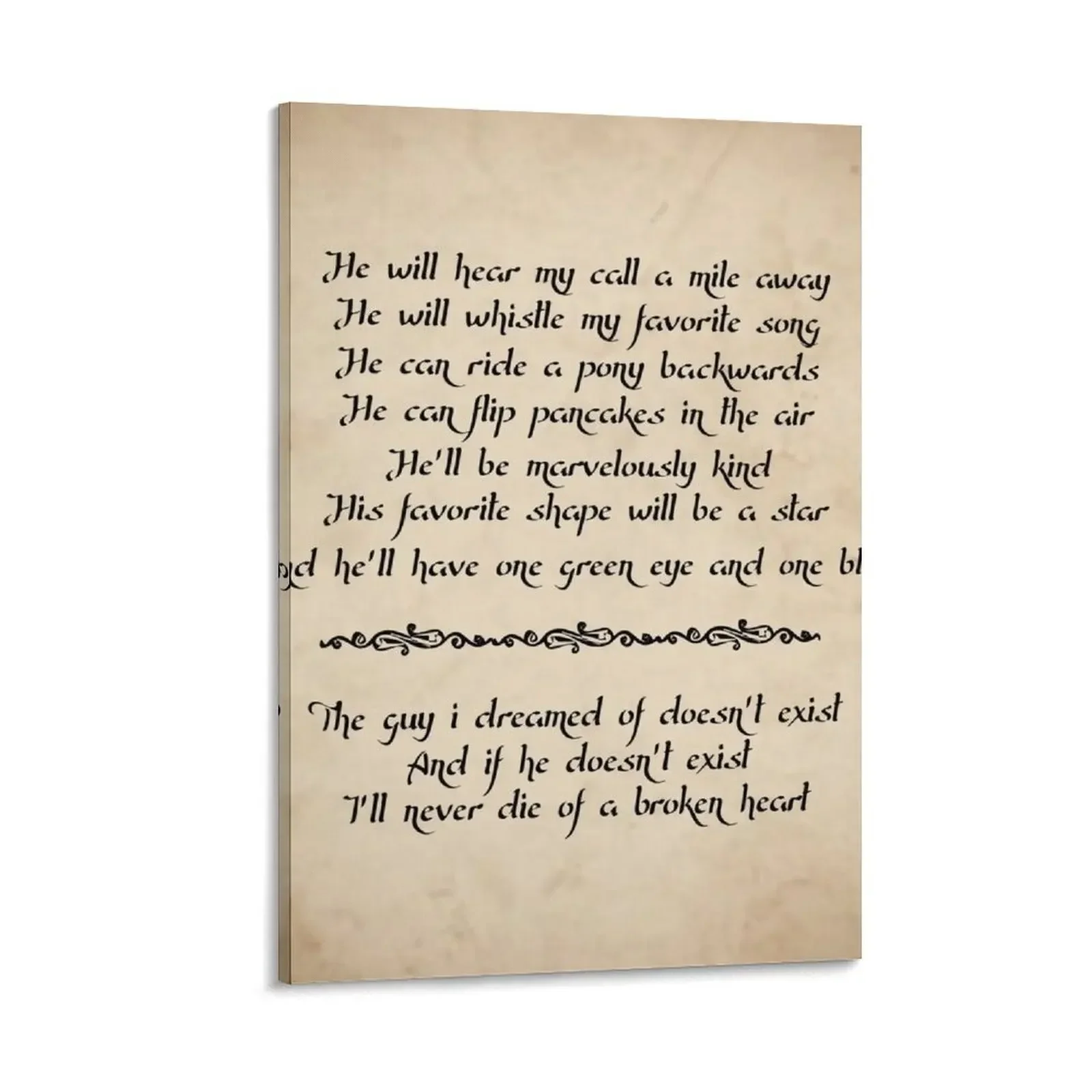 

practical magic love spell quote Canvas Painting home decorations wall art Decorative painting for bedroom