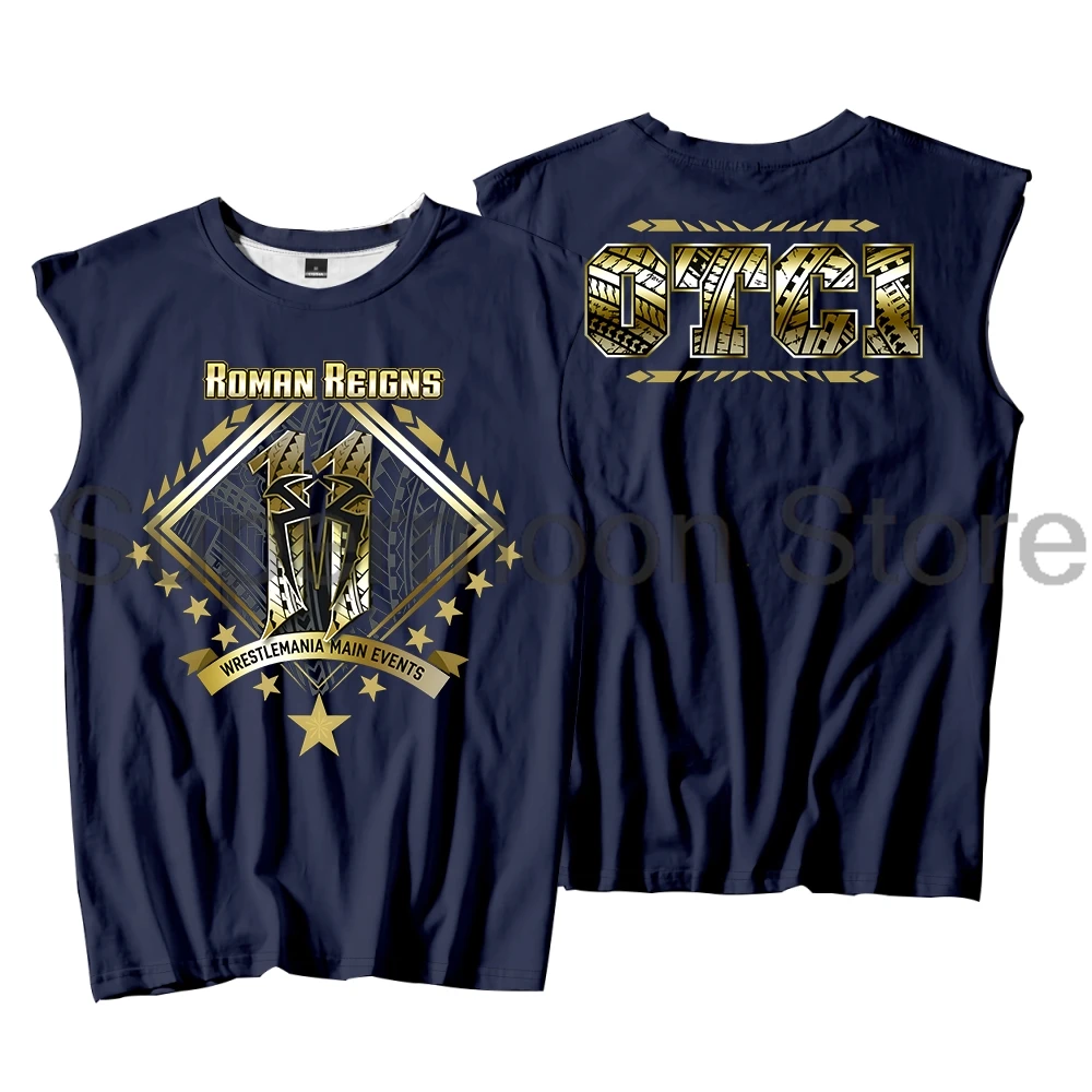 Roman Reigns 11 Wrestle Main Events Tank Tops Unisex Sleeveless Vest Women Men Outdoor Streetwear Tops