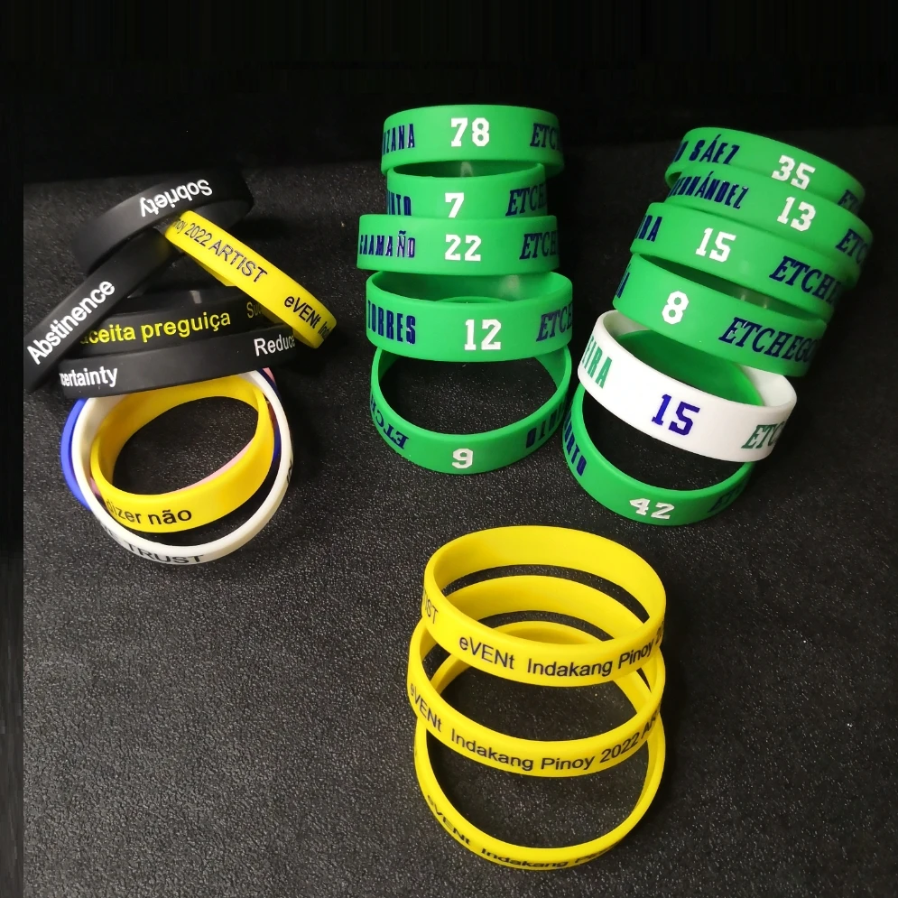1 Stück graviert personal isierte benutzer definierte Armband sos id Armband Telefon nummer Silikon DIY Band für Geburtstags feier Ereignisse Anti-Lost – Detail 5