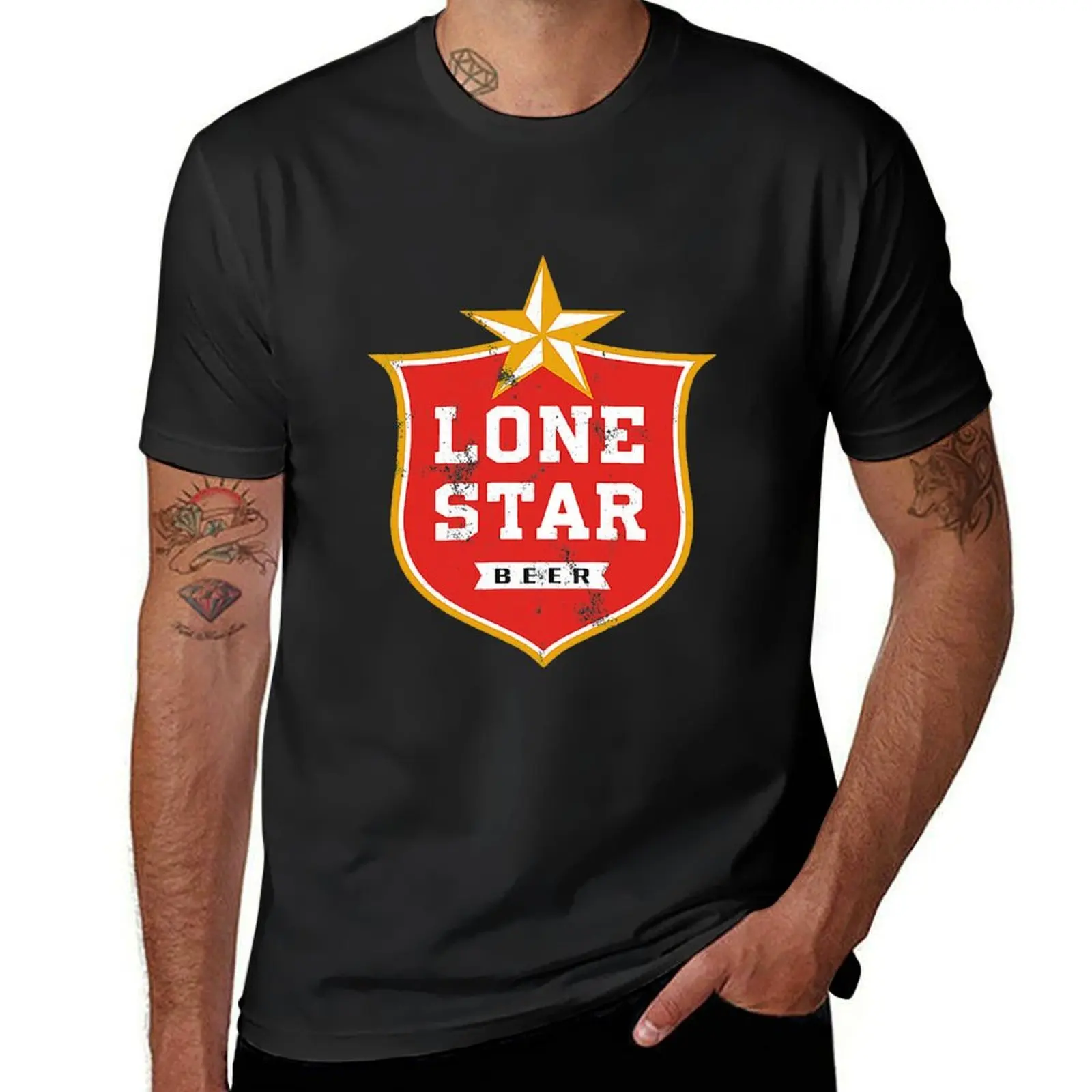 

Lone Star T-Shirt graphics kawaii clothes heavyweights designer t shirt men