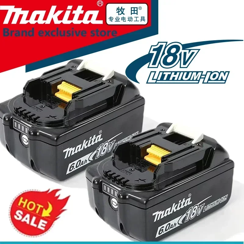 

NEW Compatible Makita 18V 6.0Ah Rechargeable Power Tool Battery Lithium ion Replacement BL1830B BL1850B BL1860B BL1815 BL1840