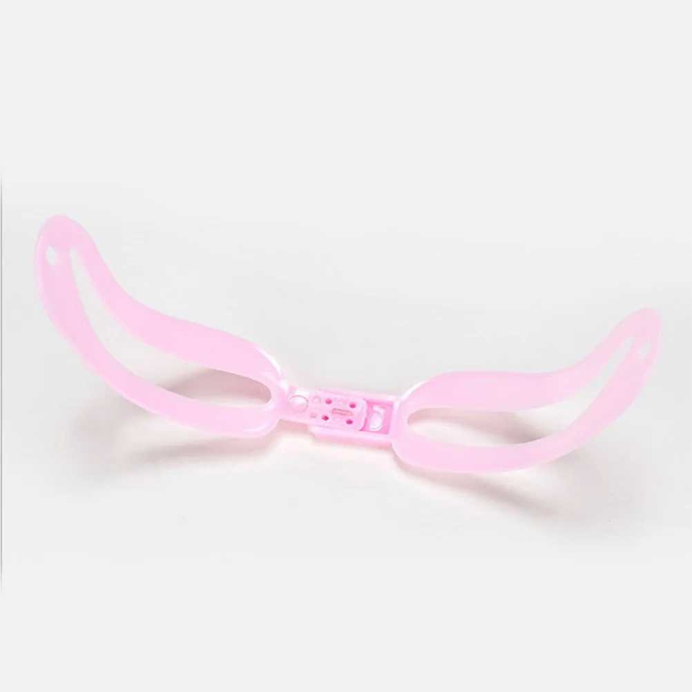 5 Sets Reusable Eyebrow Stencils Handheld Grooming Tool For Natural Woman Lady Pink Makeup Accessories