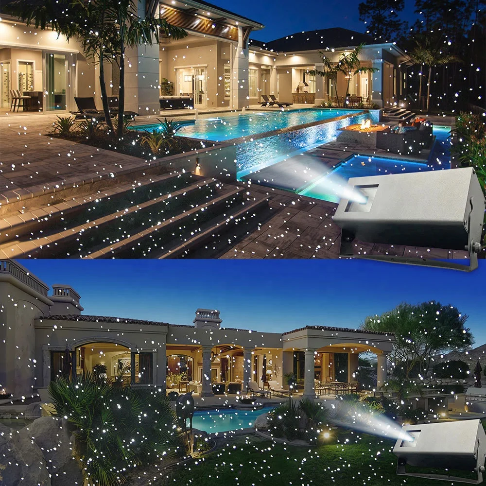 

Outdoor White Laser Firefly Lamp Dynamic Park Waterproof LED Tree Spotlight 3.5W Landscape Garden LED Snowfall Projector Lights