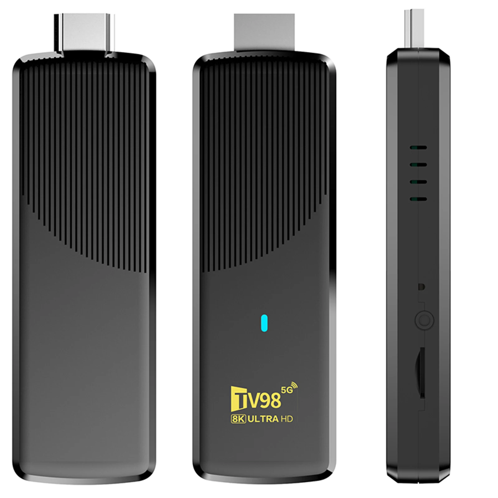 Android 14 Set Top Box with Remote 4K HD TV Video Player Quad Core ARM Cortex-A53 TV Stick for HD Movies Internet Applications