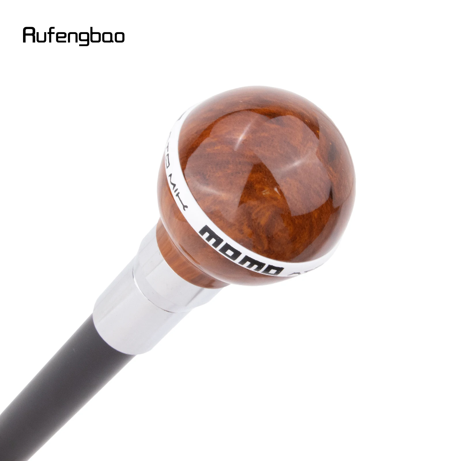 البني الأبيض الكرة الفضة عصا للمشي الأزياء الزخرفية عصا للمشي أنيقة تأثيري قصب Crosier أداء المرحلة قصب 92 سنتيمتر