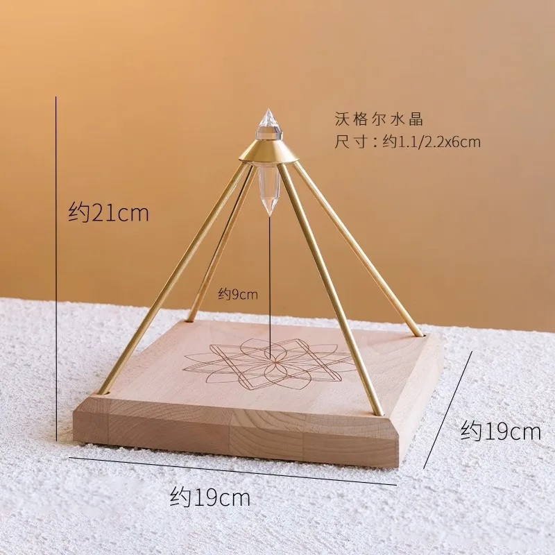 

Natural Vogel Crystal Pyramid Ornament Home Rough Stone Crystal Energy Ornament