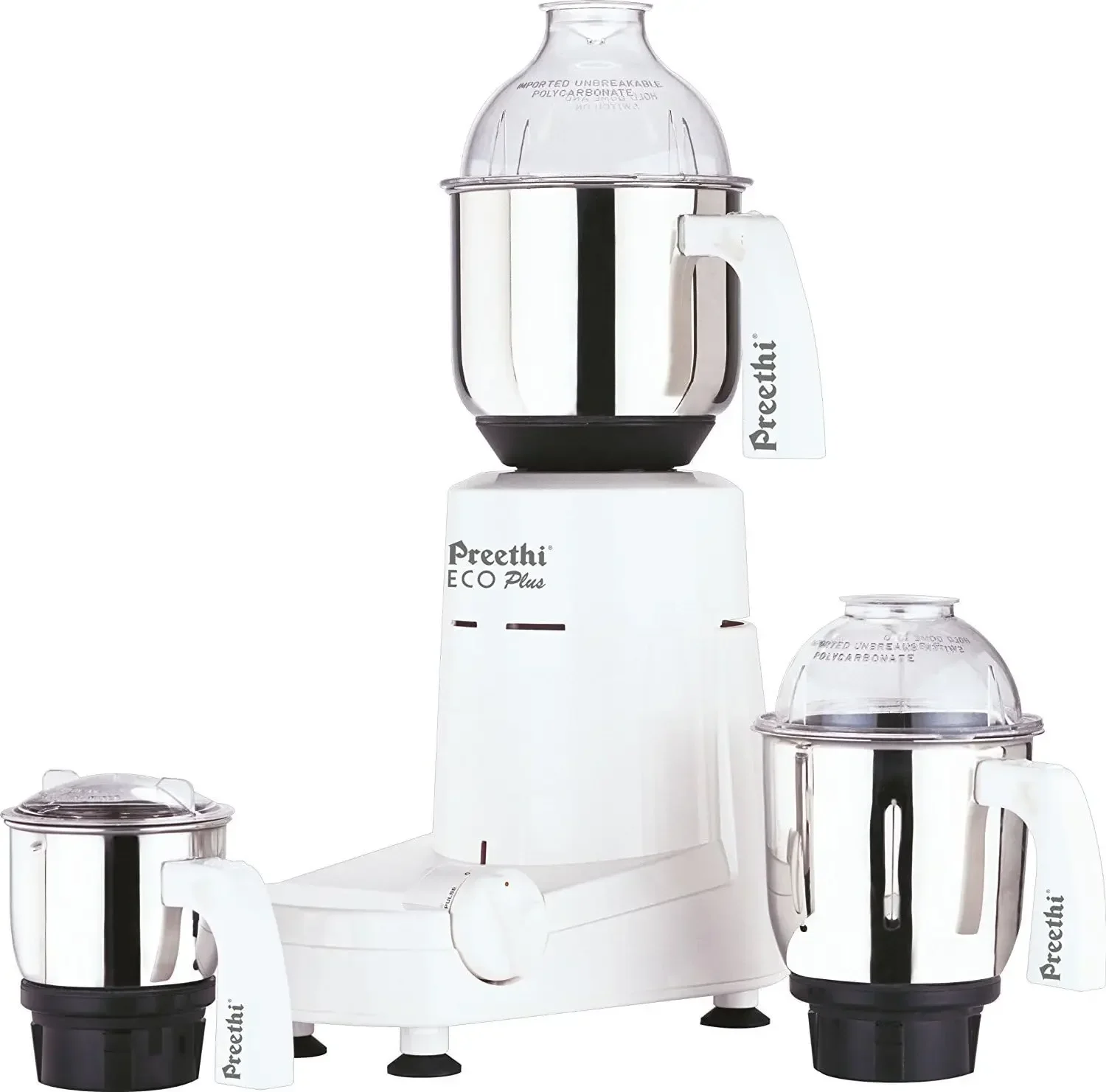 home.Eco Plus Mixer Grinder 110-Volt for use in USA/Canada, white, 3-jar