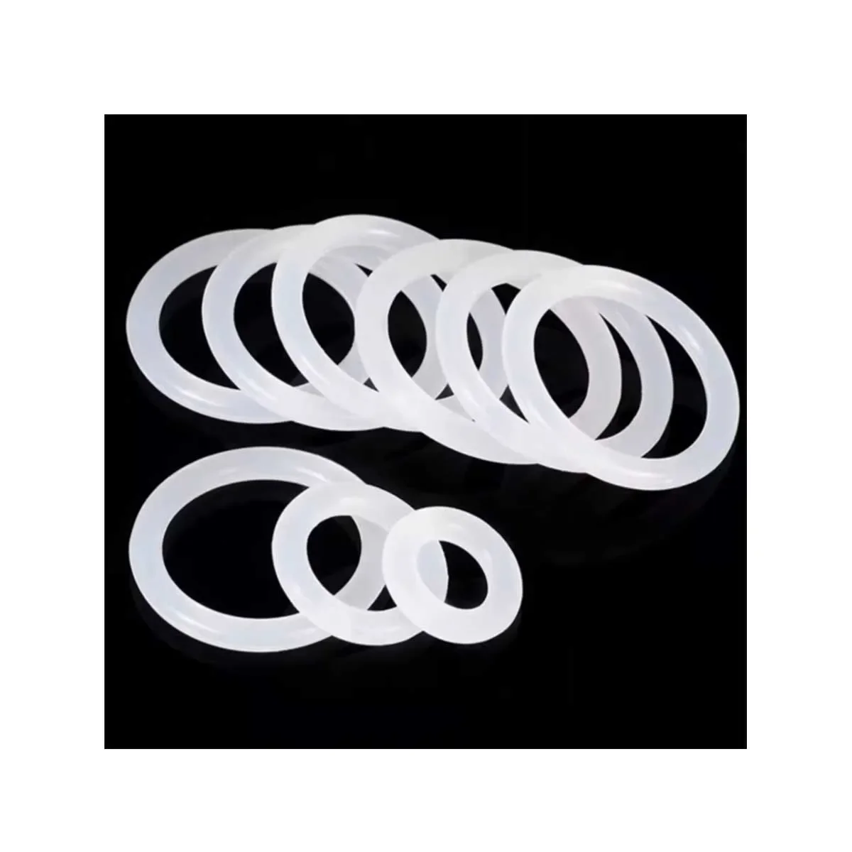 

Silicone Sealing o-Ring/ Food Grade Gasket, Waterproof And High-Temperature Resistant White Rubber Ring