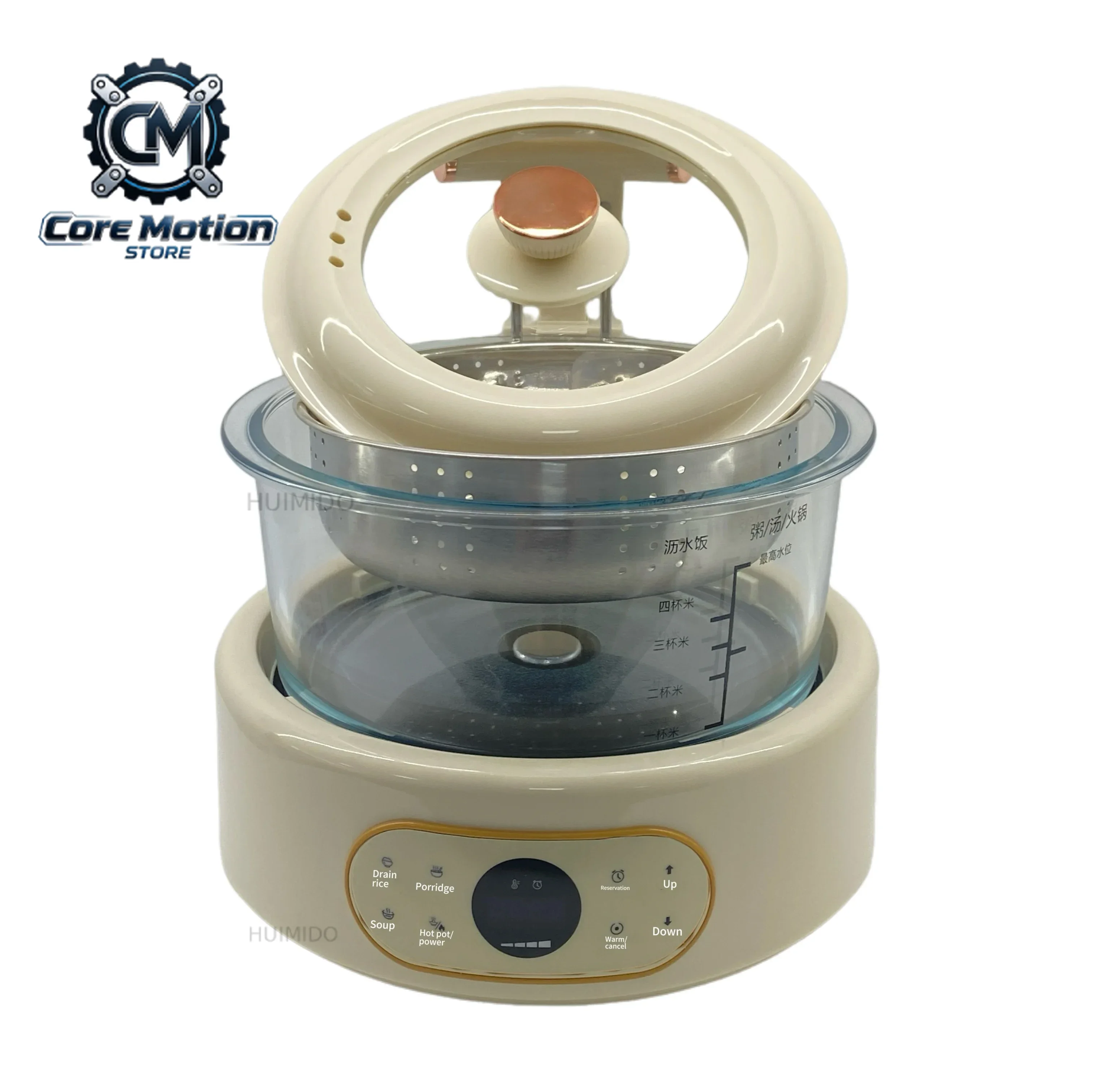 OEM 3L Low Sugar Rice Cooker with Starch Removal Technology, Smart Rice Soup Separator for Healthy Low Carbohydrate Meals