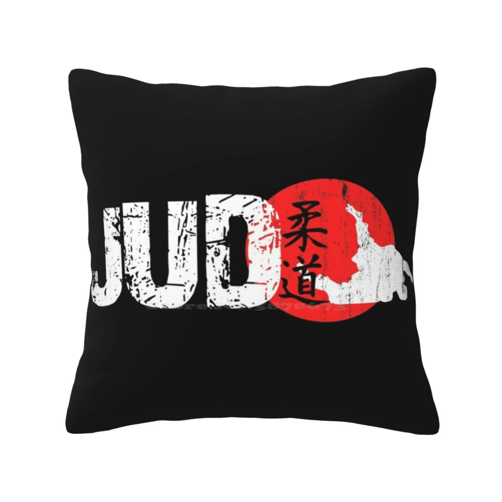 Judo Character Throw Pillows Case Bedroom Home Decoration Martial Arts Judo Japan Character Sports Belt Ideas Force Hobby