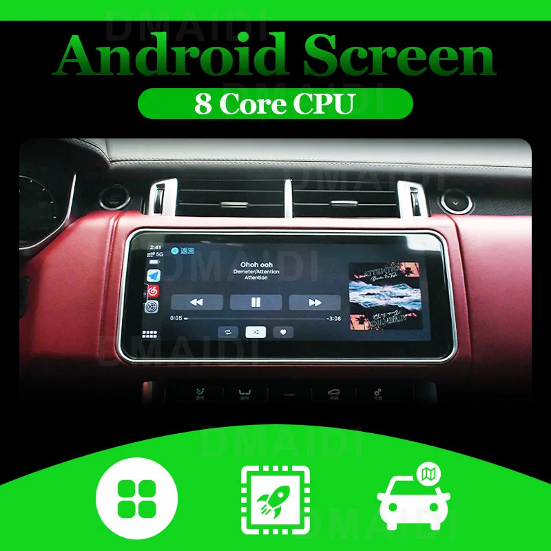 Reversible Navigation Android 13 For Land Rover Range Rover Sport 2013-2018 Moveable Screen Car Dvd Radio Multimedia Player GPS