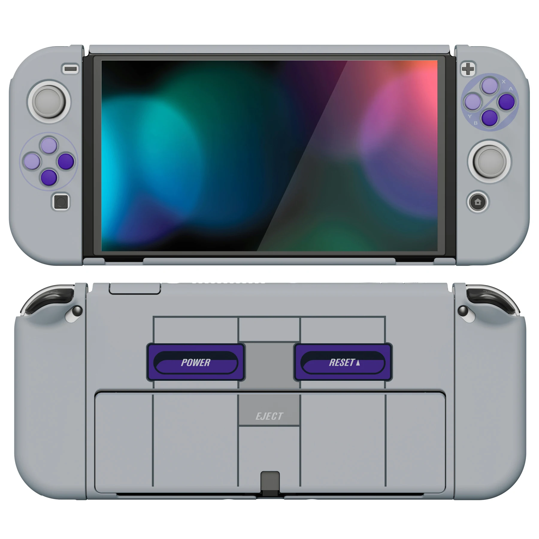 Защитный чехол PlayVital alterhandles с разрезом, эргономичный Жесткий Чехол для NS Switch OLED-классические стили