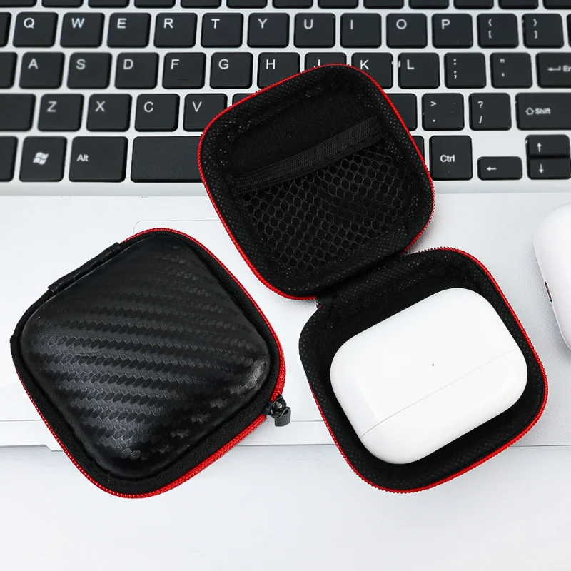 Mini bolsa protectora para auriculares, estuche rígido de EVA, cargador Digital, bolsa de almacenamiento de auriculares, organizador de Cable de datos Usb, bolsa de transporte