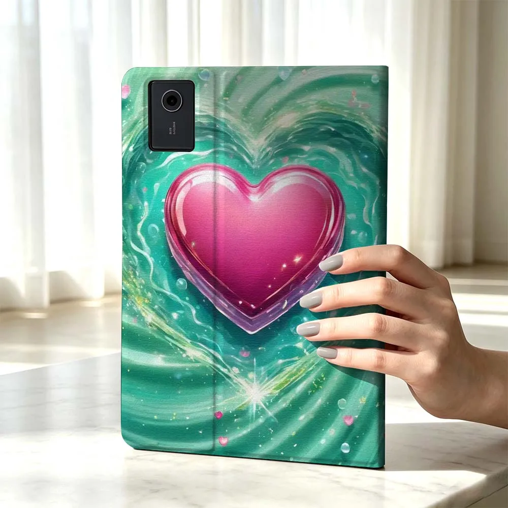 Cartoon Pink Heart Water Ripple Fashion For Xiaomi Poco Redmi Pad 8 2 4 5 6 6S 7 7S SE Pro 14 11 11.2 12.1 12.5 Inch Tablet Case