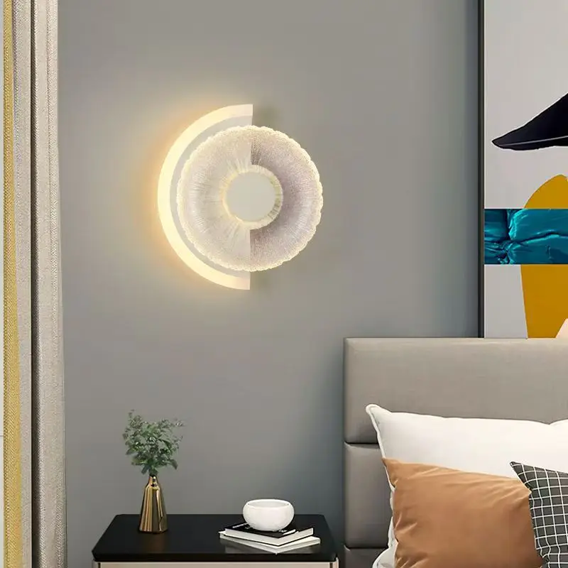 مصباح جداري LED جديد لغرفة النوم بجانب السرير، مصباح جداري حديث بسيط ومبتكر لغرفة الأطفال، ديكور خلفية داخلي