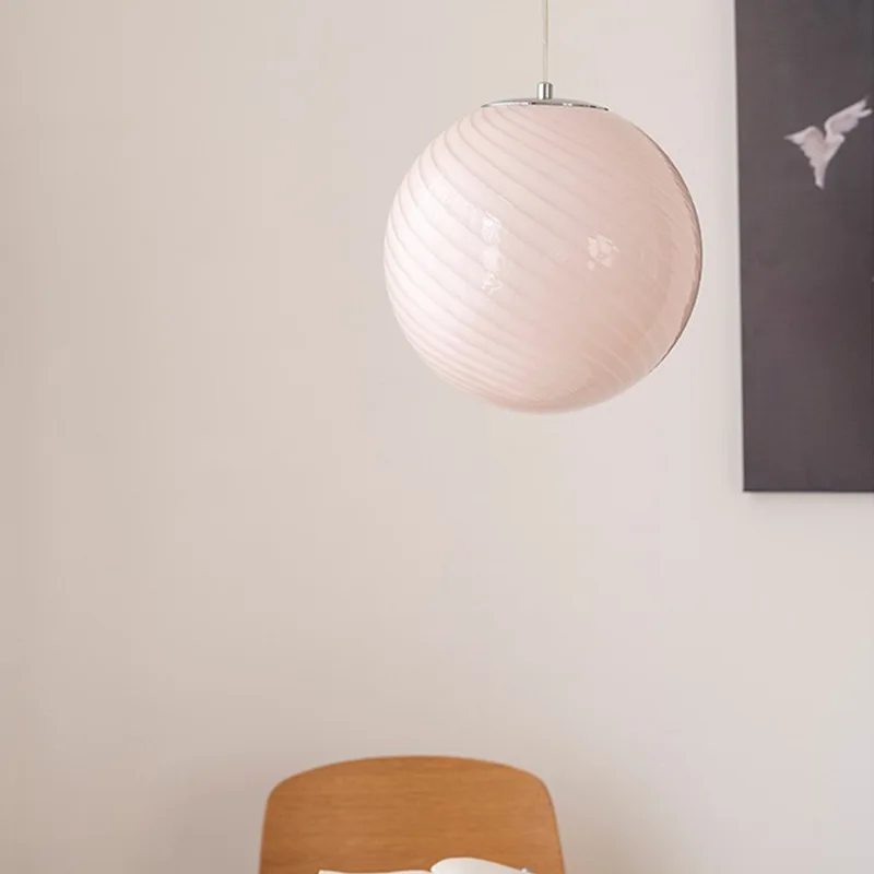 Italian glass colorful lollipop children's room bubble chandelier American simple dining room bedroom planet chandelier
