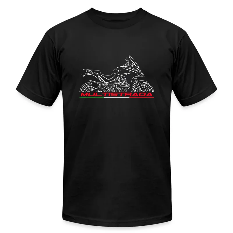 

2024 Men T Shirt Casual Ducatis Multistrada V2 Motorcycle for Adventure Riders T-shirt Graphic Summer 100% Cotton S-3XL Cool Tee