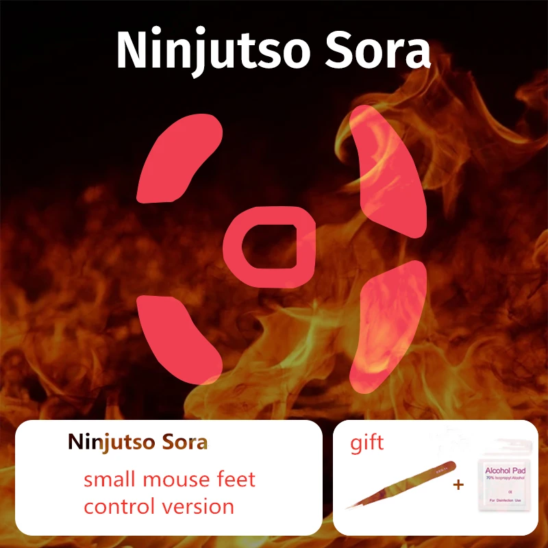 1 Set/pack Replacement Mouse Skates For Ninjutso Sora Control Speed Mouse Feet ICE Version Mice Glides Small And Big For Choice