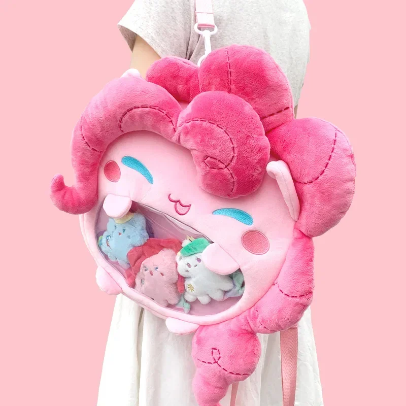 Hasbro My Little Pony itabag New Plush Toy Original Pinkie Pie Backpack Children Cute Kawaii Christmas Birthday Gift Decoration