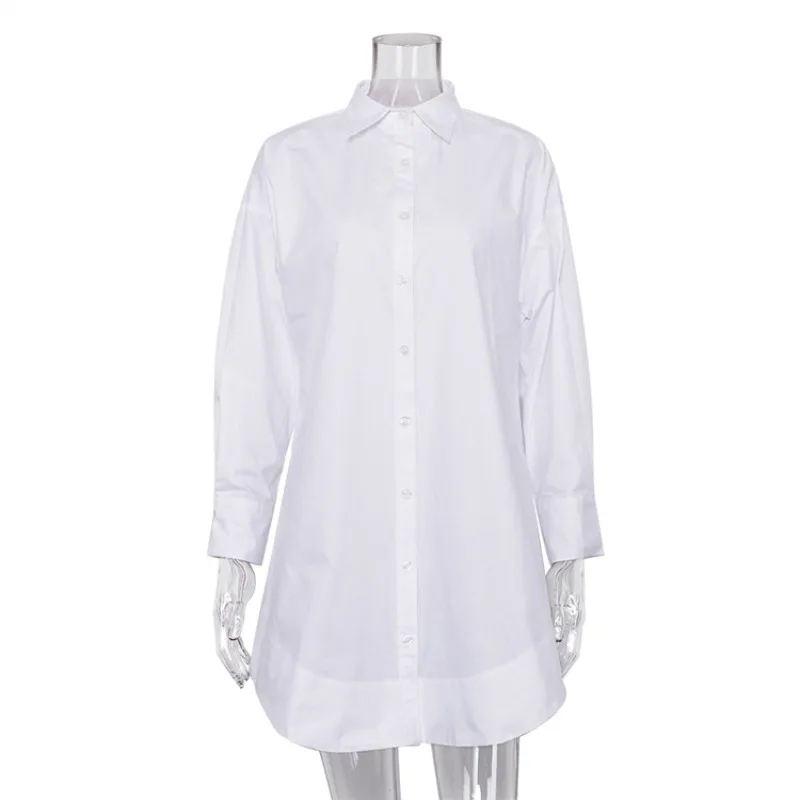 2026 Spring and Autumn Loose Lapel Long Sleeve Shirt Femininity Commuter Shirt