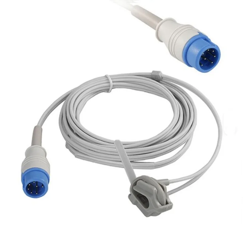 Free Shipping Compatible for  Mindray T5 T6 T8 round 7pin Neonatal Wrap Spo2 Sensor Probe TPU 3M