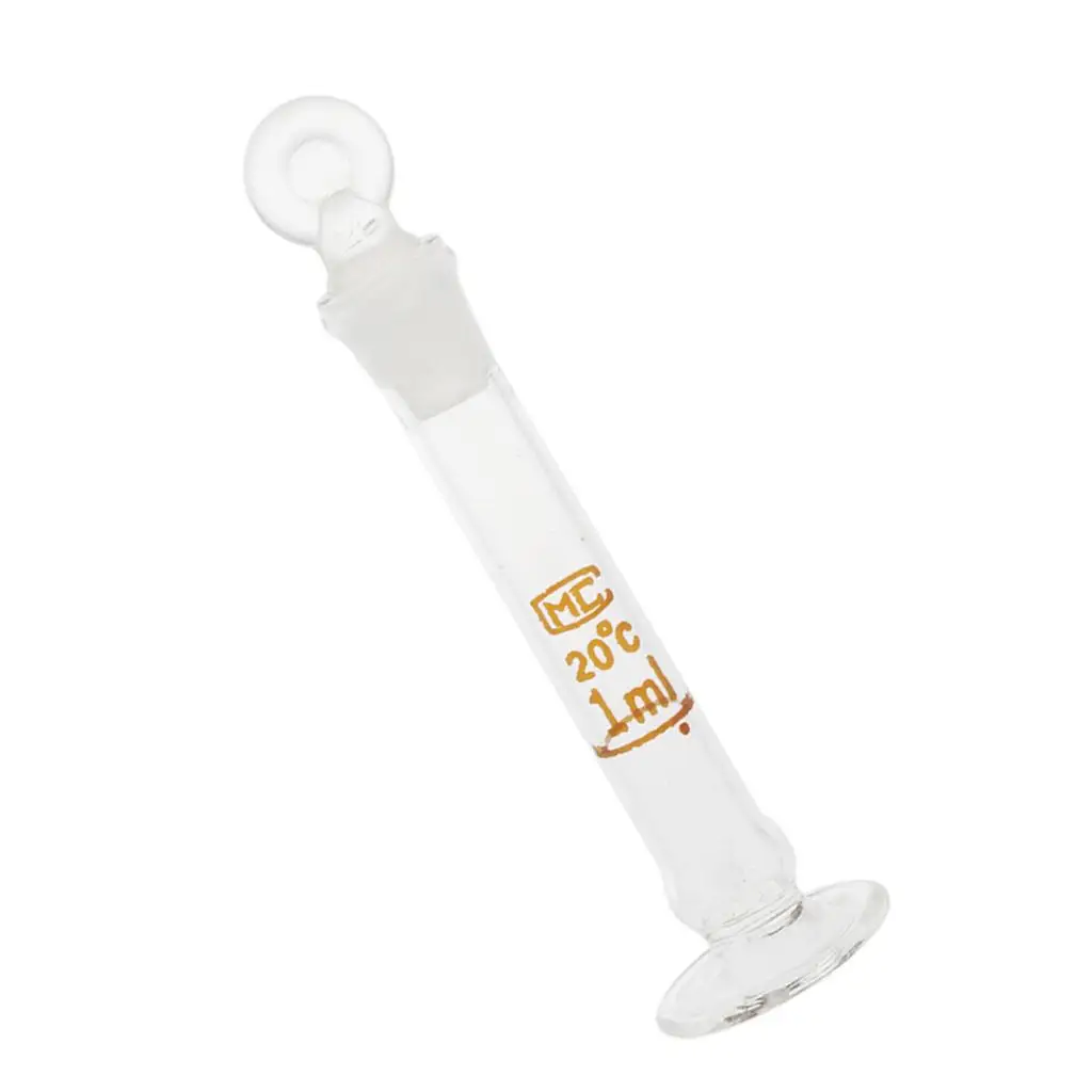 Glass Laboratory Micro Volumetric Flask Measuring Cylinder Easy Read Graduation Line for Science Research