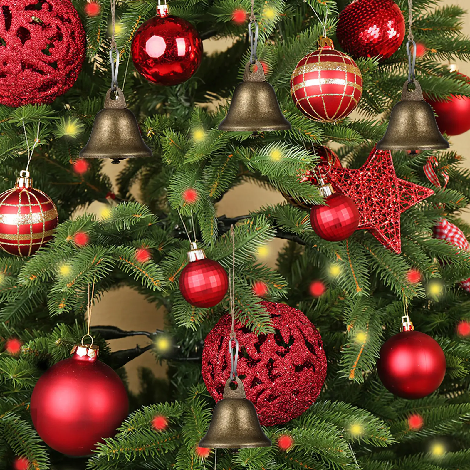 

20Pcs Small Vintage Bells Craft Bells Metal Bell for Home Decor Wreath Making Holiday Ornament Bell Pendant Wind Chime