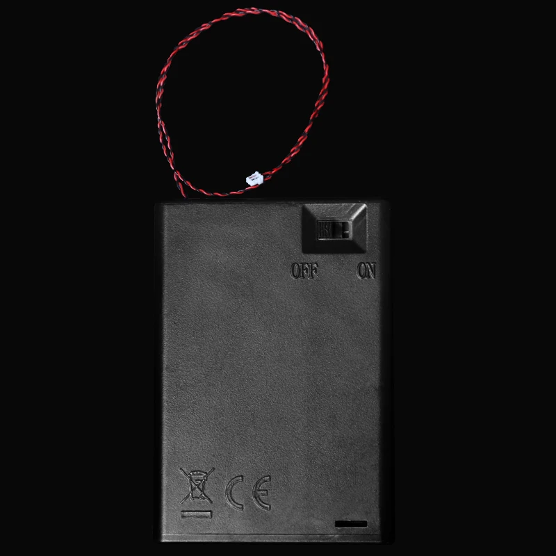 DIY Parts Battery Case for Building Blocks Power Cord Battery Case LED Matching Lights Button Power AAA Battery Case