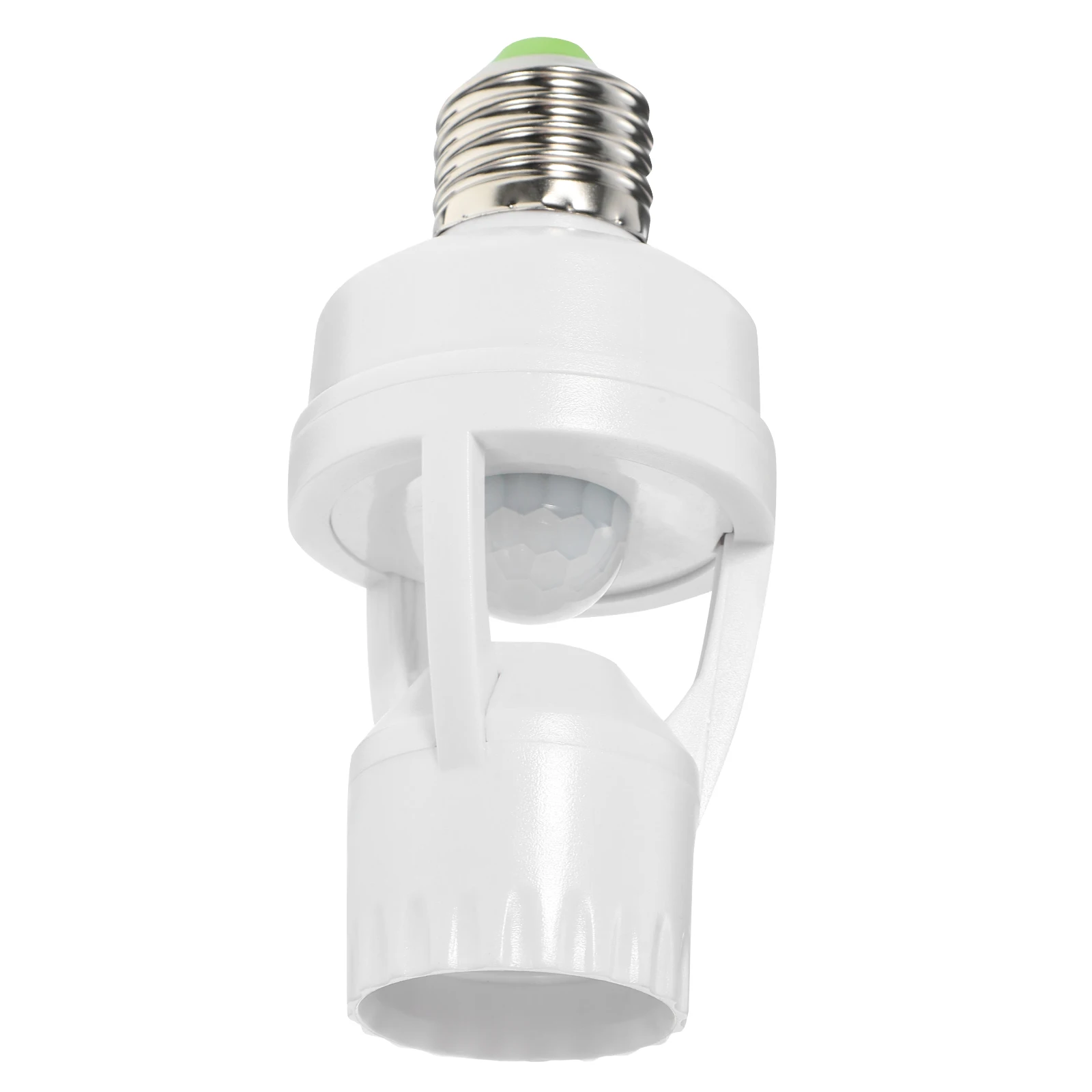 

Motion Sensor Screw Light Socket E27 Holder PC Material Adjustable Design High Sensitivity LED Lamp Base Socket
