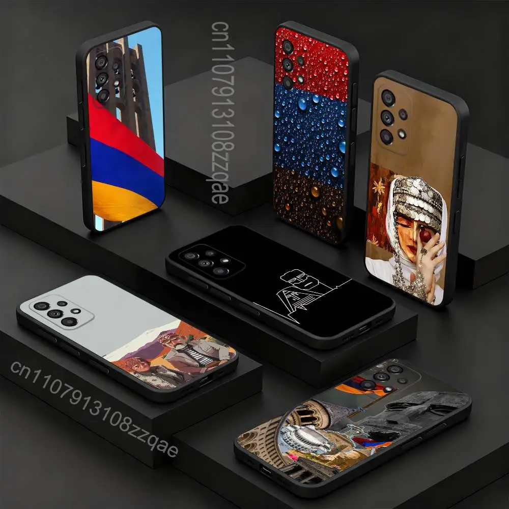 

Armenia Flag Passport ART For Samsung S 26,25,24,23,22,30,21,10,9,Ultra,Plus,Lite,FE,4,5G Black Soft Case Phone Case