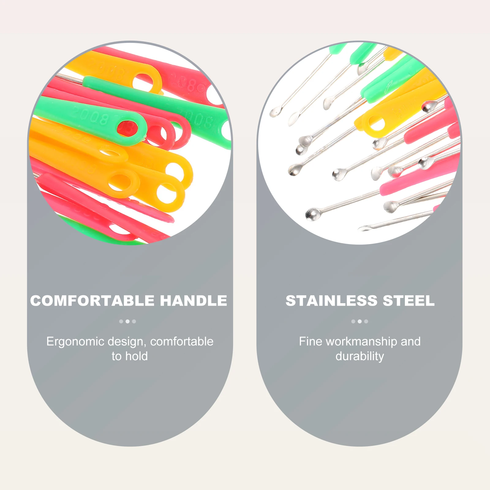 

200Pcs Ear Cleaning Spoons Smooth Round Tips Earwax Removal Kit Ergonomic Design Household Ear Wax Clean Tools Random Color