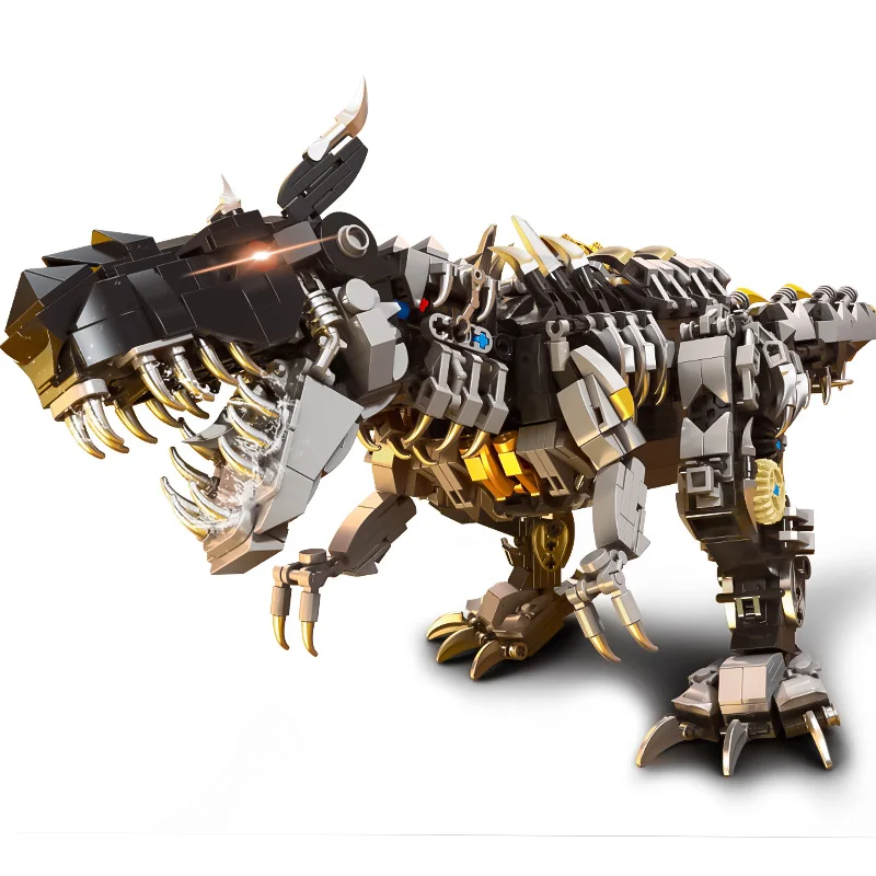 Dinosaur series mechanical Tyrannosaurus rex children's high difficulty puzzle assembly building block toy model