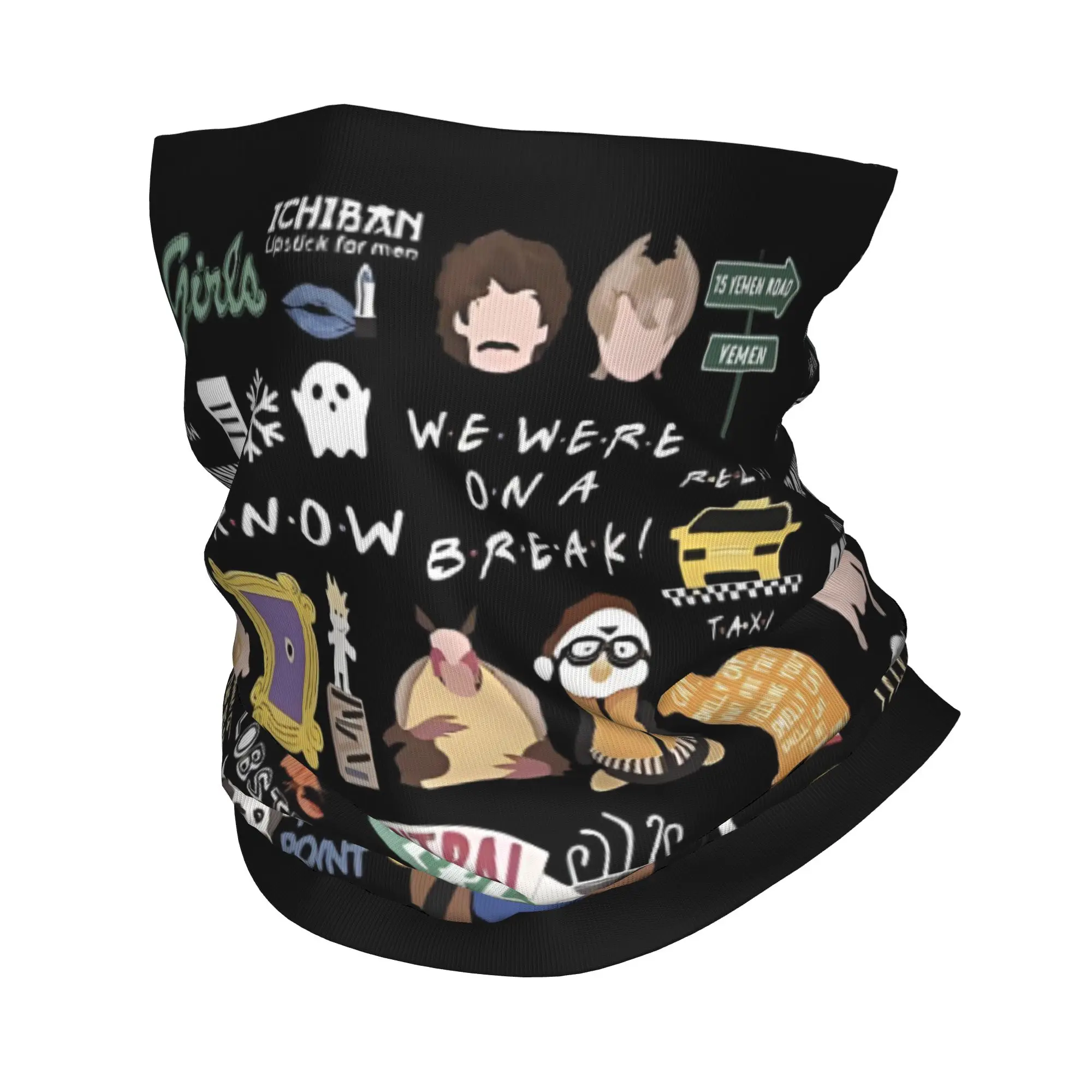 

Бандана на заказ для друзей, гетры для лыжного кемпинга, мужчин и женщин, шарф для ситкома, ТВ-шоу, Балаклава, теплая