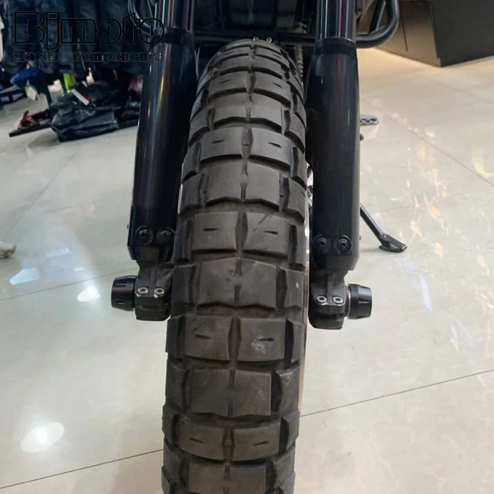 

Front Rear Axle Fork Wheel Slider Falling Protector For Ducati Scrambler 400 800 1100 Sport Scramble800 Desert Sled Crash Pad