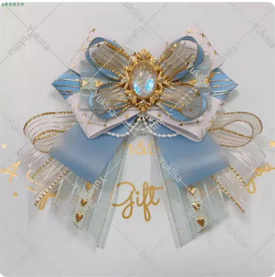 2024 Hand-Made Lolita Headdress Edge Clip Concert Light Stick Decorative Bow Concert Light Fan Baji Support Diy Accessories