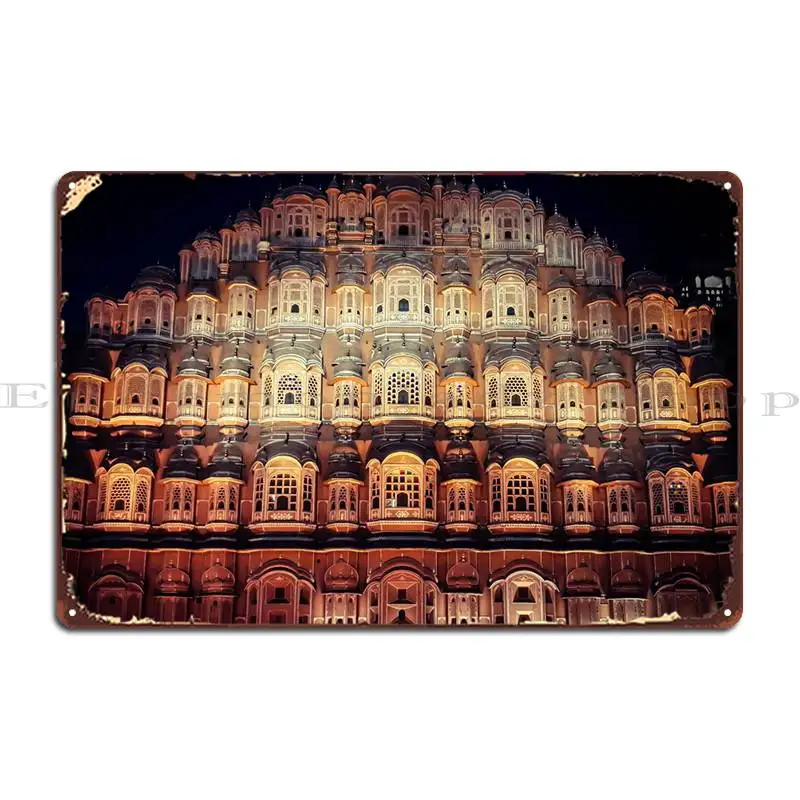 Hawa Mahal India Metal Plaque Poster Design Wall Pub Wall Decor Wall Decor Customized Tin Sign Poster