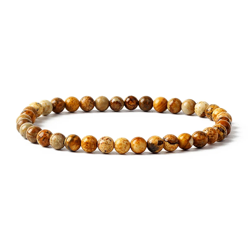 New 4/6mm Beads Women Bracelet Natural Agate Cat Eye Stone Stretch Bracelets for Women Girl Handmade Yoga Jewelry Gift view 3