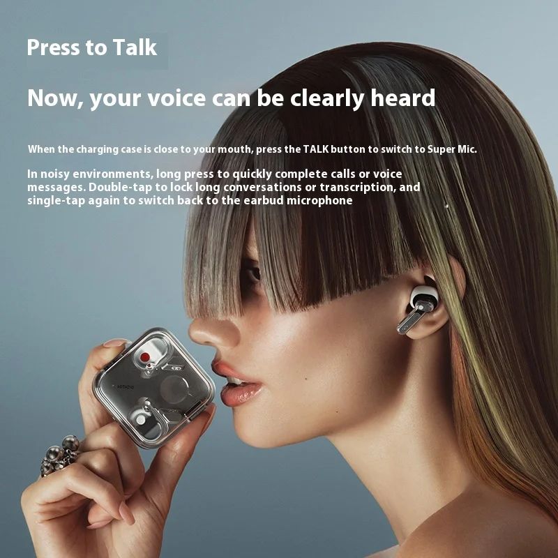 NOTHING Ear（3）NEW Wireless Bluetooth Earphones Lightweight Customized Metal base 45dB Noise Reduction Headset  Hifi Stereo  Gift