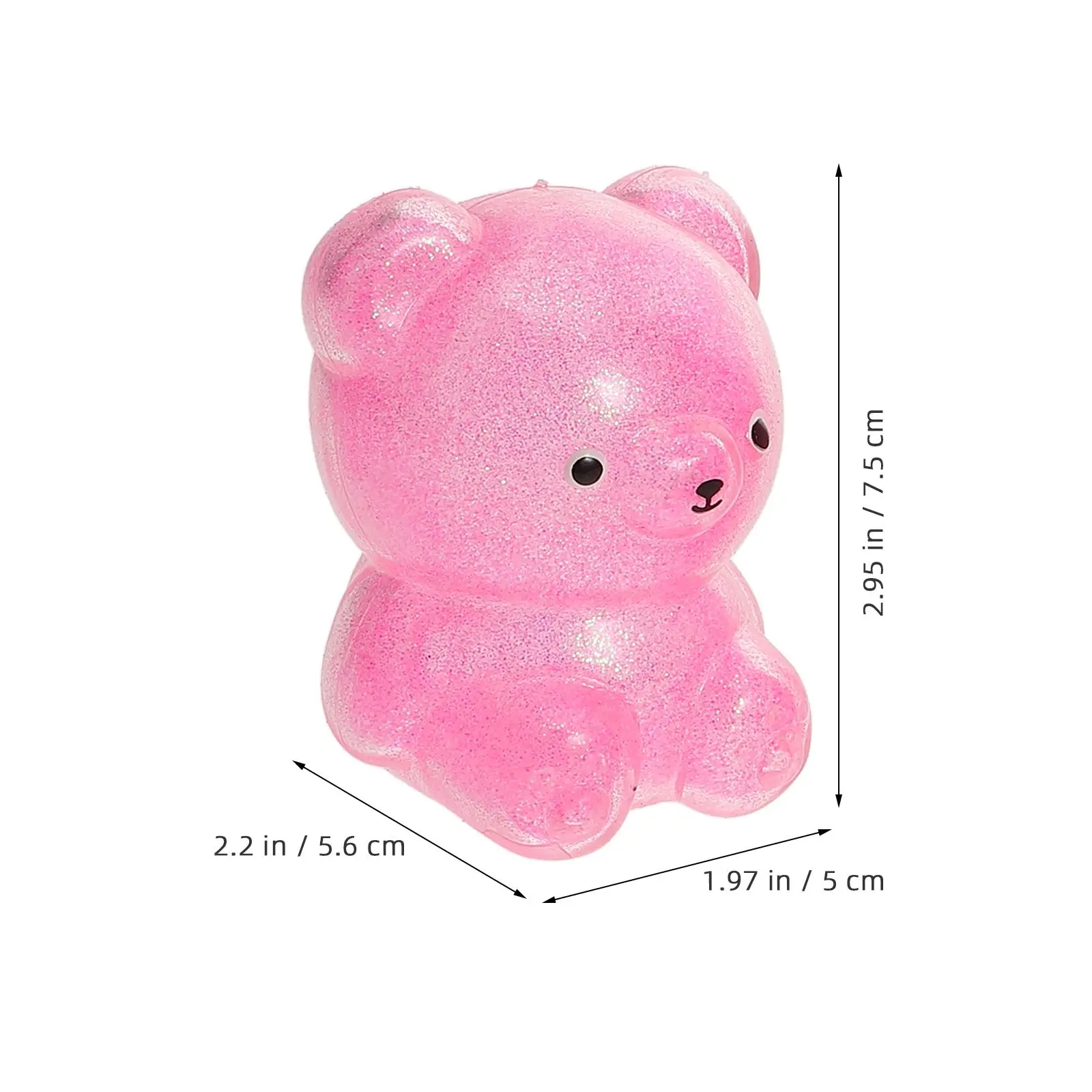 4 Uds. De juguetes de oso para apretar, dibujos animados de descompresión, Color compacto y elástico, regalos para niños, alivio de la ansiedad, diversión pequeña