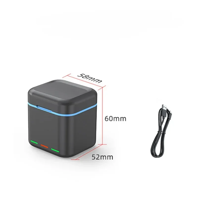 2000mAh Battery Charger For GoPro  Hero 12 /11/10 /9 with Storage Fast Charging Charger Action Camera Accessories