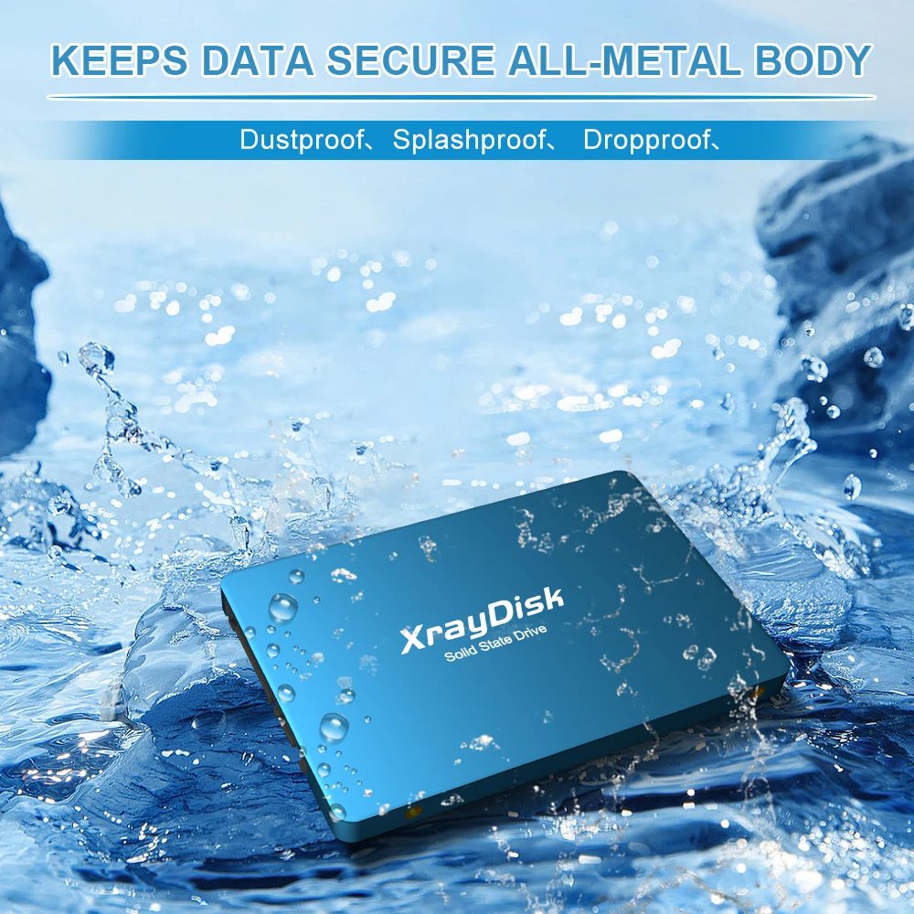 Xraydisk-carcasa de Metal Sata3 Ssd, 128GB, 120GB, Hdd 2,5, disco duro de 2,5 pulgadas, unidad interna de estado sólido