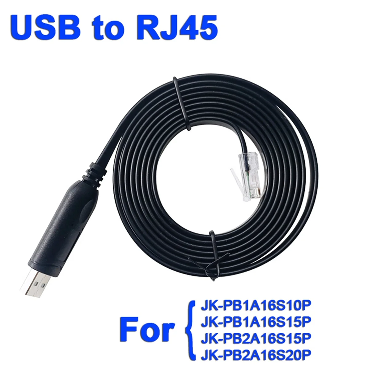 JIKONG BMS USB to RJ45 Connector for JK-PB1A16S10P JK-PB1A16S15P JK-PB2A16S15P JK-PB2A16S20P 180cm Computer Connection