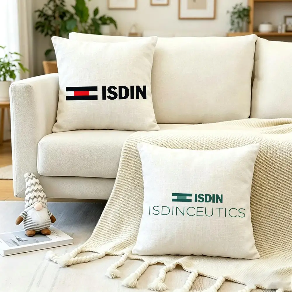 Surrounding area I-Isdin Cushion Cover Anti-dustmite Pillowcase Invisible zipper silky short plush Sofa cushion cover